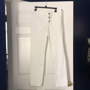 Lilly Pulitzer white button front pants